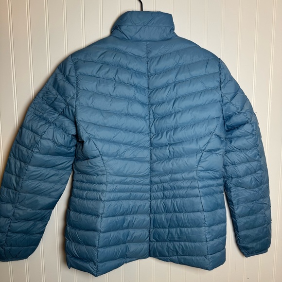 Lands’ End Womens Wanderweight Ultralight Packable Chevron Quilted Down Jacket M - Picture 7 of 13
